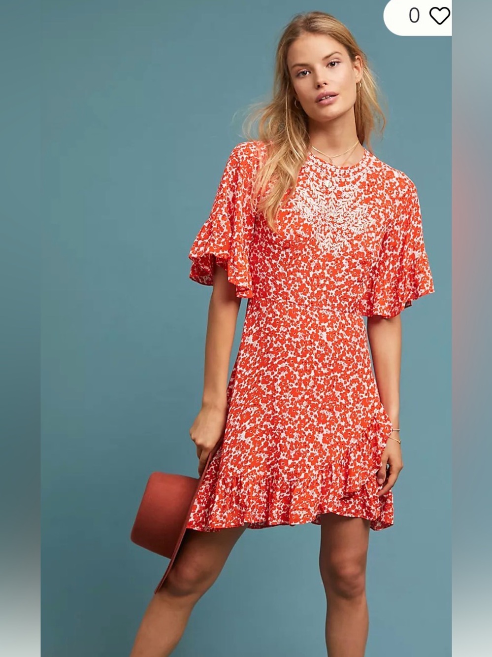 Ranna Gill Anthropologie Midtown Embroidered Dress Large